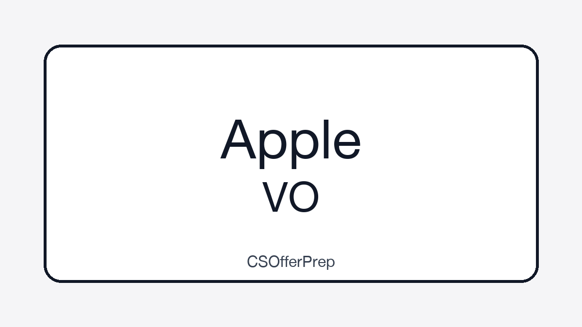VO Virtual Onsite 面试支持