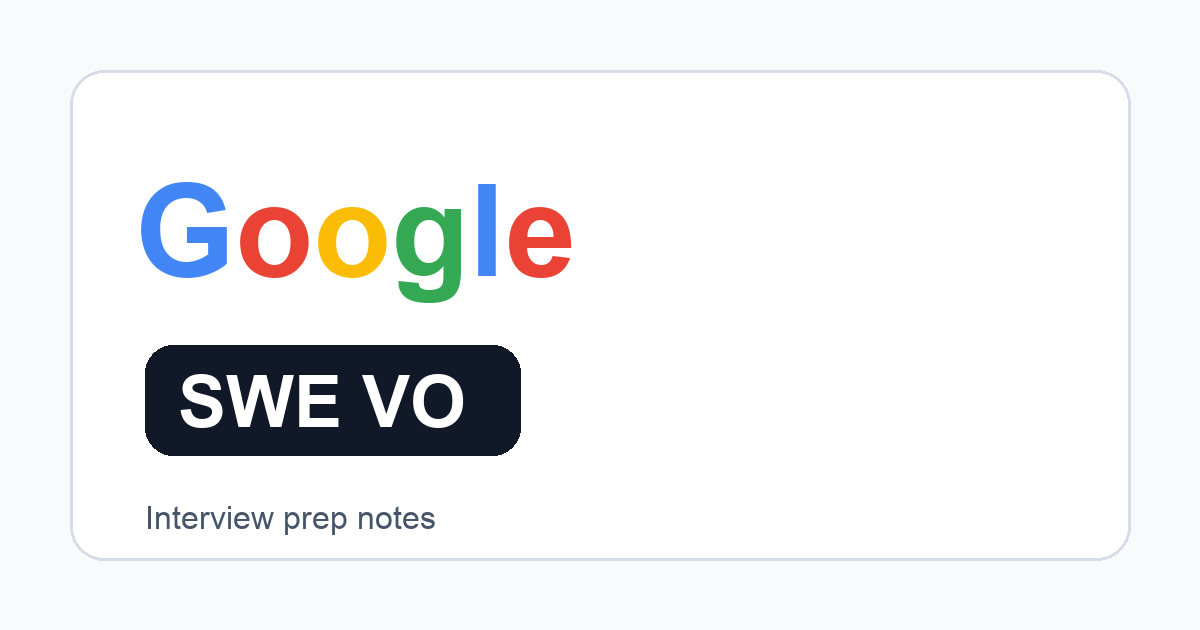 VO Virtual Onsite 面试支持